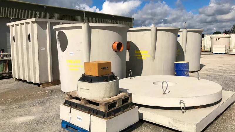 Precast tank inventory