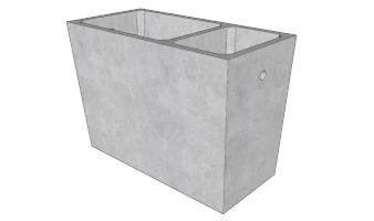 Precast concrete tank - U