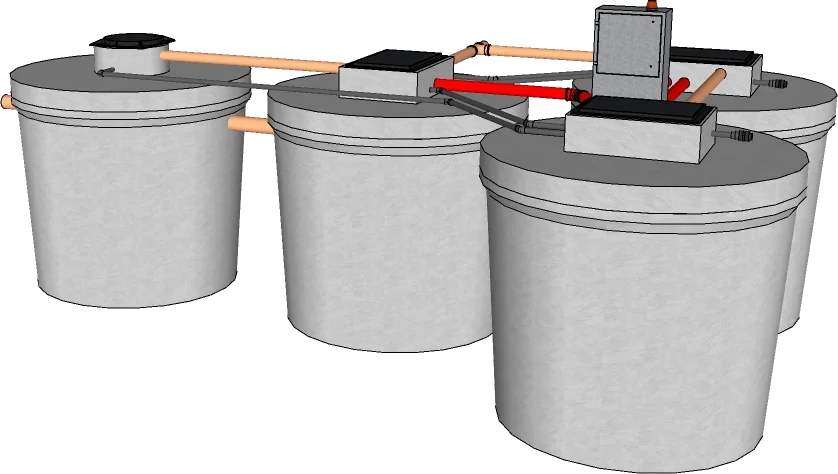 Wastewater treatment system - 50 P.E.